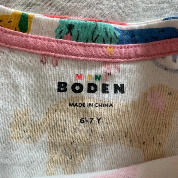 Mini Boden Multicolor Animal Print Dress - Picture 3 of 5